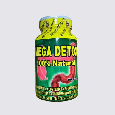 Mega Detox 100% Natural Supplement 100 Capsules