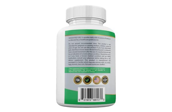 Ultra Detox Pro Health - Detox Cleanse Supplement - Constipation Relief & Body Detox Pills with Psyllium Husks, Apple Pectin Powder & Glucomannan Powder - Fiber Supplement - 90 Capsules