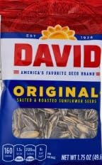 David Seeds Original Sunflower Seeds 175ounce BagsPack of 12 ZiQ clip 1pc
