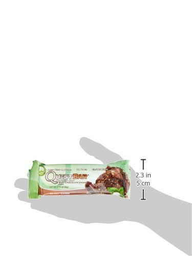 Quest Nutrition Mint Chocolate Chunk Protein Bars, High Protein, Low Carb, Gluten Free, Keto Friendly, 12 Count