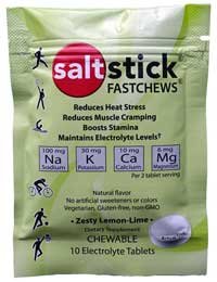 SaltStick FASTCHEWS® Resealable, Variety 4 Pack of Tart Orange & Zesty Lemon-Lime