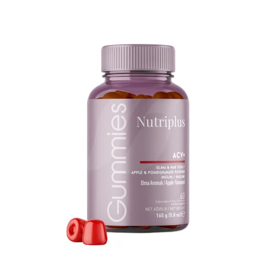 Farmasi Nutriplus Dietary Supplement, Jelly Vitamins ACV+, 60 Pieces - Supports Digestion, Wellness, Daily Supplement, Delicious Gummies, Nutrients, Natural, Healthy Digestion, Convenient Vitamin Form