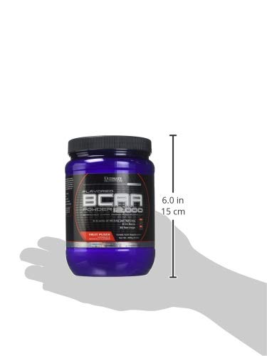 Ultimate Nutrition Flavored BCAA Powder 12,000, Post Workout Recovery Drink, 3g Leucine 1.5g Valine 1.5g Isoleucine, Branch Chain Amino Acids Supplements for Muscle Recovery, 30 Servings, Fruit Punch