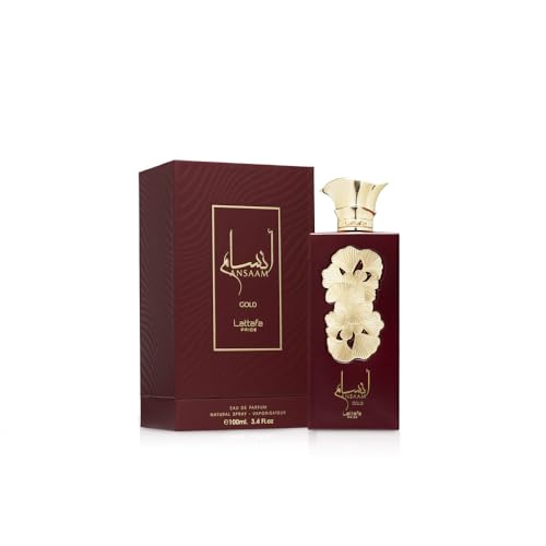 Lattafa Ansaam Gold Eau de Parfum Spray for Unisex, 3.4 Ounce