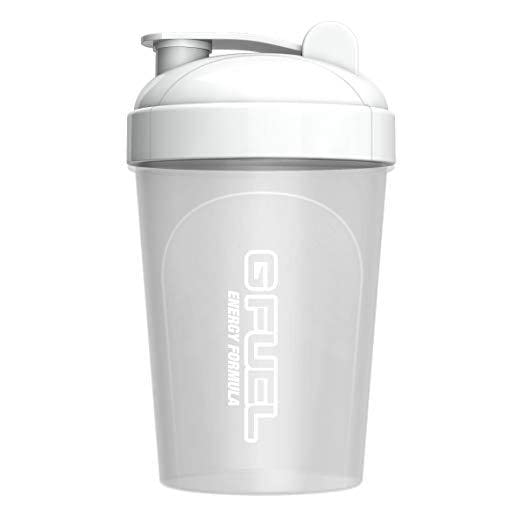 G Fuel Glow-In-The-Dark Shaker Bottle, Drink Mixer for Pre Workout, Protein Shake, Smoothie Mix, Meal Replacement Shakes, Energy Powder and More, Blender Cup, Portable Safe, BPA Free Plastic - 16 oz