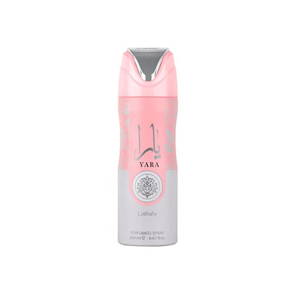 Lattafa Yara Perfumed Deodorant Spray for Unisex, 6.67 Ounce