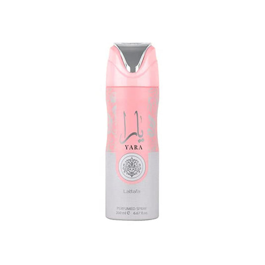 Lattafa Yara Perfumed Deodorant Spray for Unisex, 6.67 Ounce