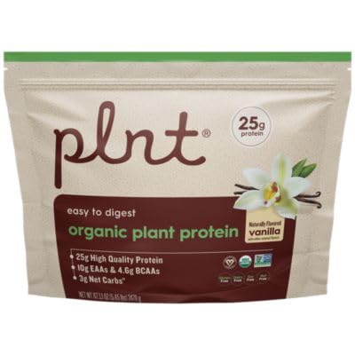 Organic Plant Protein Powder a" Vanilla a" 5.45 lbs./65 Servings