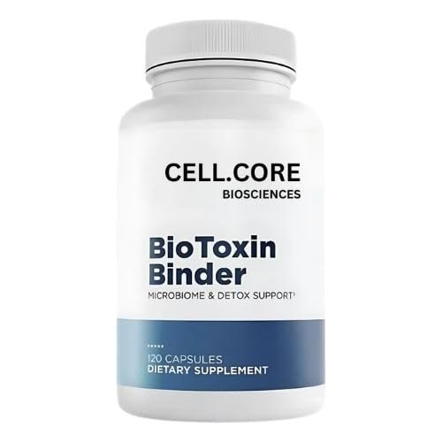 Cell_Core-Biosciences BioToxin Binder| Microbiome & Detox Support, 120 Capsules - (Pack of One)