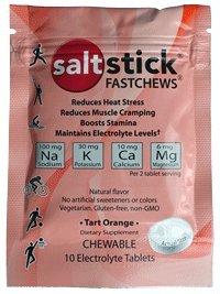 SaltStick FASTCHEWS® Resealable, Variety 4 Pack of Tart Orange & Zesty Lemon-Lime