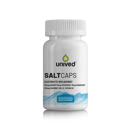Unived Salt Capsules with Vitamin D3 | Salt Capsules with Electrolytes for Running, Endurance Sports Nutrition, Running Supplements | 30 Count Electrolyte Capsules