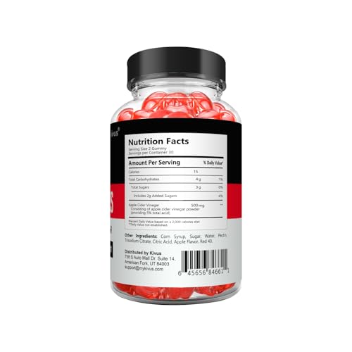 kivus Keto Fusion Gummies - Keto Fusion ACV Gummies (5 Pack, 300 Gummies)