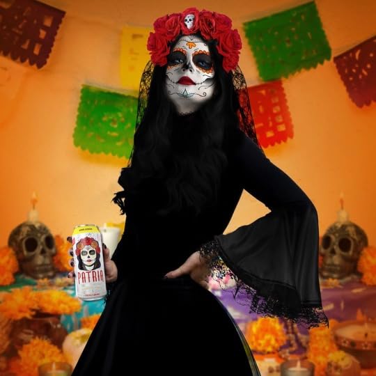 Patria Day of the Dead 16oz Sugar Free Energy Drink 200mg of Caffeine Natural Flavor Citrus Blast 12 pack