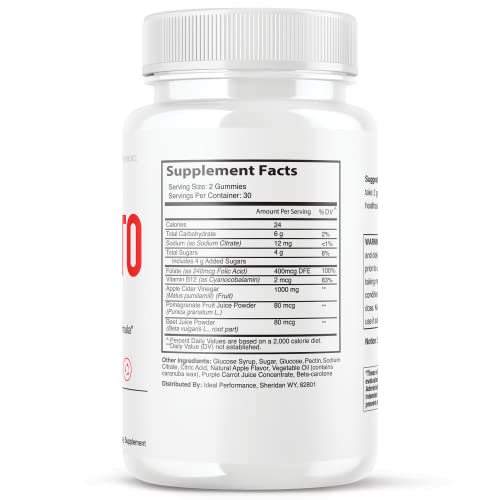 IDEAL PERFORMANCE (5 Pack) Simpli ACV Ketos Gummies Simpli Health Gummies (300 Gummies)
