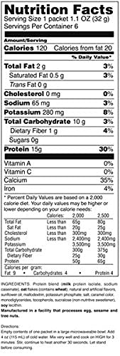 Maple & Brown Sugar Oatmeal - High Protein/Low Cal/Low Carb/Weight Loss (6ct.)
