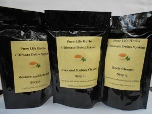 Purelife herbal detox body cleanse and liver cleanse (tea bags)(3 step herbal detox)