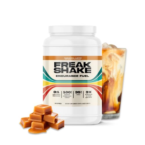 Post Workout Recovery Powder (Caramel Latte) - High Carb Endurance Training Drink - Electrolytes, Complete Protein Blend, Bio-Nutrient Muscle Recovery Supplement - 20 Servings
