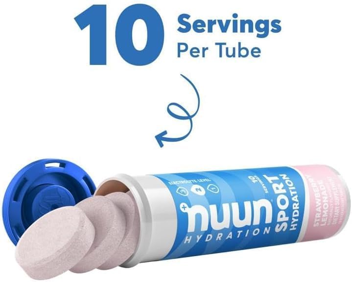 Nuun Hydration Nuun Active - Strawberry Lemonade 10 Tablets per pack(6 pack)