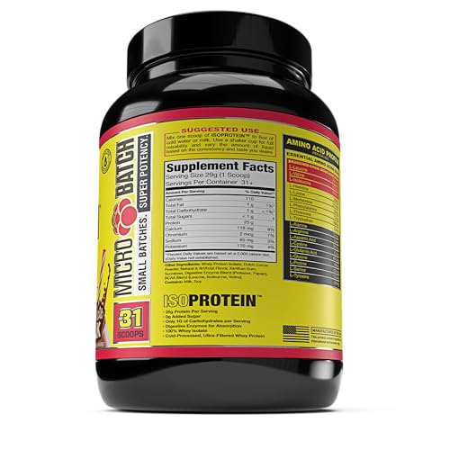 MAN Sports ISO-Protein 100% Pure Whey Protein Isolate Powder, Chocolate Milk, 2 Pounds