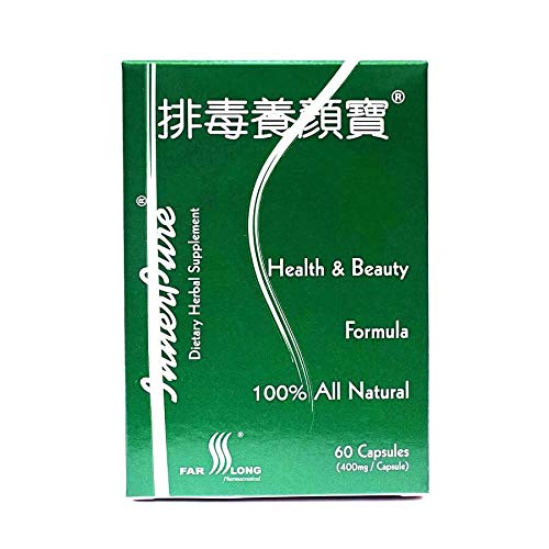 FAR LONG InnerPure ® with 6 HERBSSupport Healthy Bowel Movements and Enhance Digestive Wellness. Promote Regularity, Nurture Gut Health, and Achieve Digestive Balance 排毒养颜胶囊,60 Capsules