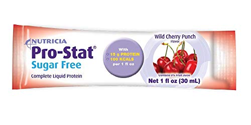 Pro-Stat Sugar-Free Protein Supplement Wild Cherry Punch Flavor 1 oz. Individual Packet Ready to Use, 10464-U - Sold by: Pack of One