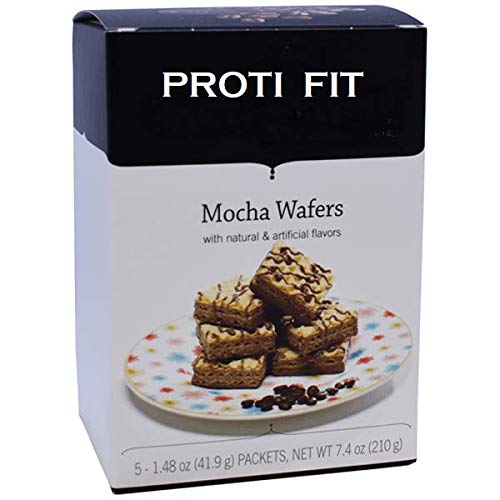 Proti Fit Bariatrix Mocha Wafer Square for weight loss - 15 grams of protein - 5 box serving