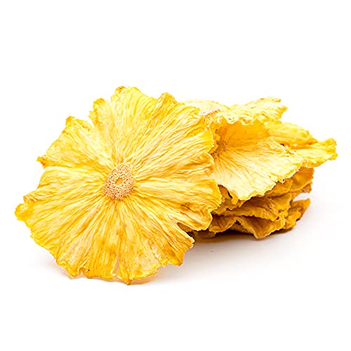 BlueHenry Dehydrated Pineapple SlicesFlowers  3 oz  20 slices  Natural Fruit