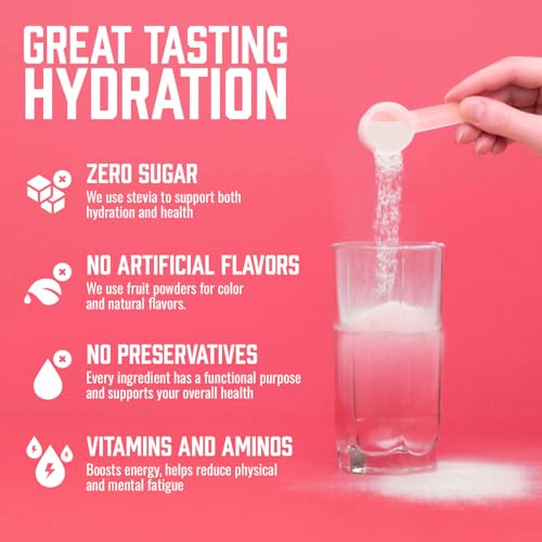 YUMTOV Zero Sugar Hydration Powder Mix - Sugar Free Electrolytes Powder with 5 Essential Electrolytes Rainbow Twist Flavor - 45 Servings Per Container