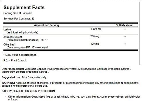 Super Immune Plus Lysine - 90 vegicaps,(Quantum Health)