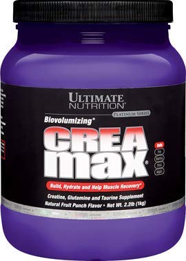 Ultimate Nutrition CreaMax Flavored Creatine Monohydrate Powder with 5g Creatine 5g Glutamine and 5g Taurine, Fruit Punch, 2.2 Pounds