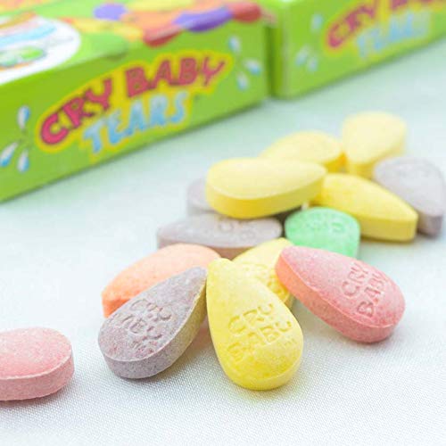Cry Baby Tears Extra Sour Candy Five Flavors 198Ounce Boxes Pack of 24
