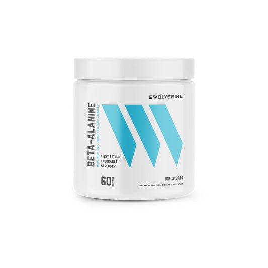 Swolverine Beta-Alanine | CarnoSyn, Instant-Release Amino-Acid, Delays Muscle Fatigue, Increases Muscular Endurance, Unflavored, 5g Per Serving, 300g (60 Servings)