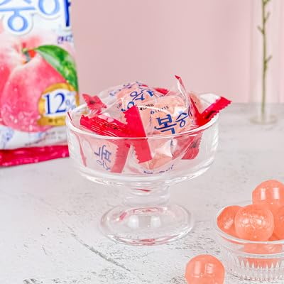 LENITH KFood Korean Favorite Flavor Peach CandyHard Candy 153g Peach Candy