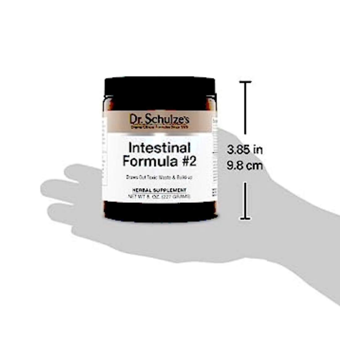 Dr. Schulze's | Intestinal Formula #2 | Herbal Colon Cleanse Formula | Natural Detox Powder| Dietary Supplement | Remove Excess Waste, Poisons & Build-Up | Gastroenteric Vacuum | 8 Oz. Jar (2 Pack)