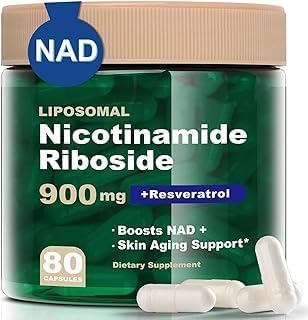XSCQ NAD Supplement Nicotinamide Riboside, 900mg NAD+ Supplement for Energy NMN Alternative, Focus - 80 Capsules