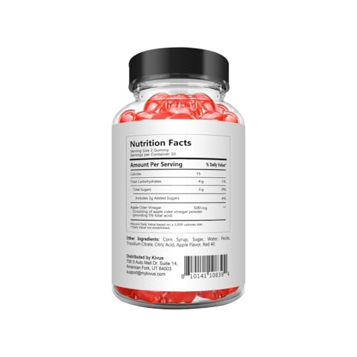 kivus Activ Boost Gummies - Activ Boost Keto ACV Gummies (Single, 60 Gummies)