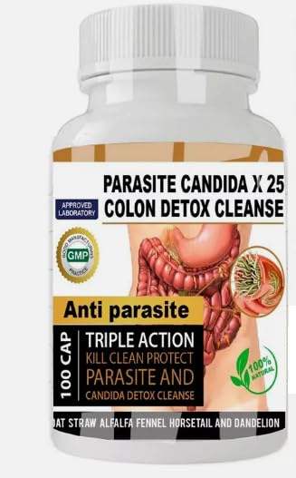 Parasite Cleanse Detox Liver Colon Yeast Killer 100 Capsules