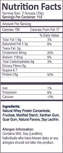 Whey Protein Powder Ice Cream Smoothie Dairy Cholov Yisroel - 1 Pound