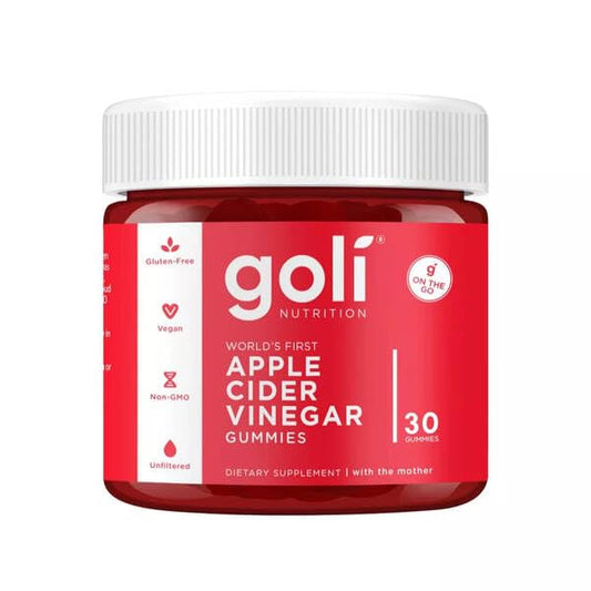 KUNCIAN Fits Goli Gummy Nutrition Apple Cider Vinegar. Vegan, Non-GMO, Gluten-Free, and Gelatin-Free, 30 Count