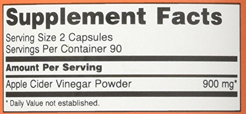 Now Foods - Apple Cider Vinegar 450 mg 180 caps