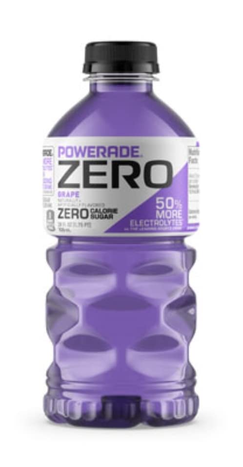 Powerade Sport Drink Bottles 28 fl oz 5 Pack Zero Grape