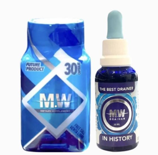 M.W FA.t Bur.ner Combo - Pills + Drainer | Wei.GHT Loss & Det.ox Support