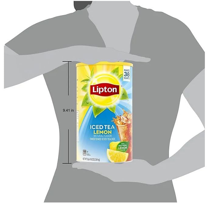 Lemon Sweetened Ice Tea Mix 898 oz with bonus CMC Products 2 in 1 tsp  tbsp measuring spoon Lemon
