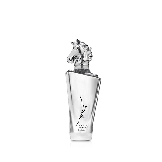Lattafa Maahir Legacy - Aromatic Spicy, Citrus, Amber Wood - Eau de Parfum Long-Lasting Fragrance for Men, 3.40 Ounce / 100 ml