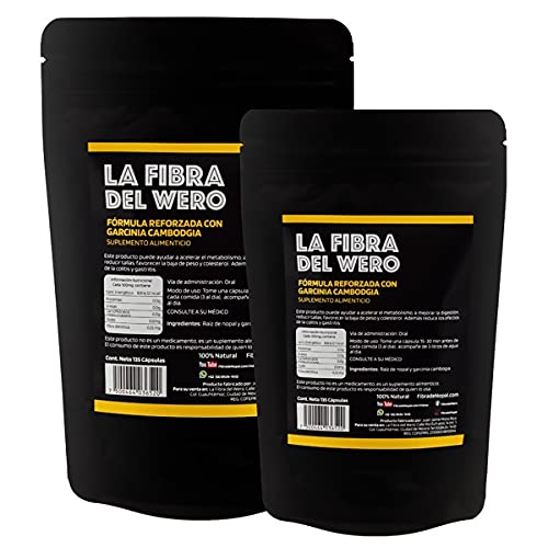 FIBRA DEL WERO | Cactus Fiber with Garcinia Cambogia | 100% Natural Supplement | Package “Month and a Half”