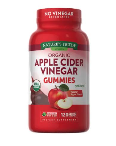 Nature's Truth, Apple Cider Vinegar Vegan Gummies, 240 Count (2 Pack of 120)