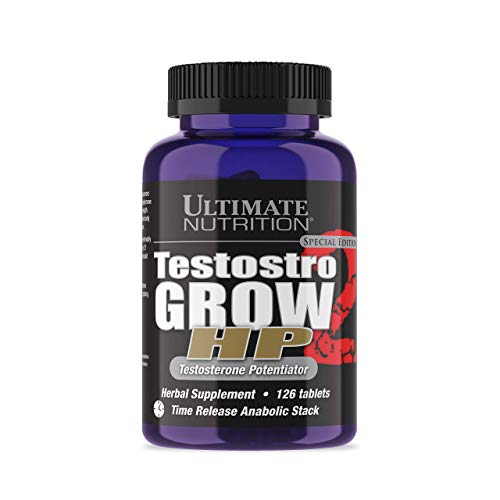 Ultimate Nutrition Testostro Grow-HP Testosterone Potentiator, Herbal Supplement - 126 Tablets