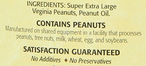 The Peanut Shop of Williamsburg Salt Free Handcooked Virginia Peanuts 32Ounce Tin