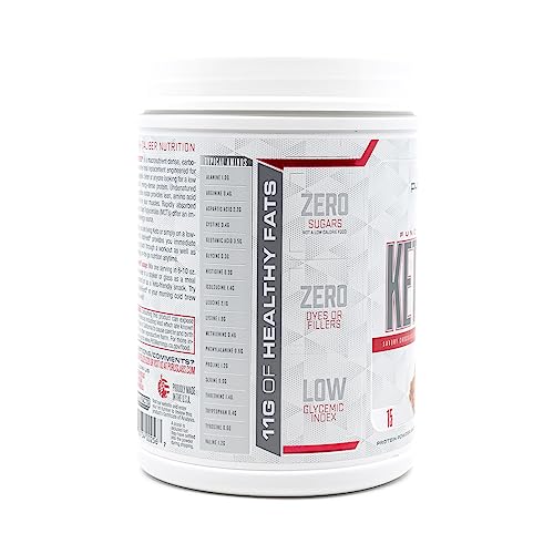 Purus Labs KetoFeed Protein | Keto Low Glycemic Protein Meal Replacement | Low Carb, 0 Sugars | Added MCTs | 20g Whey Protein (Savory Chocolate Cream)