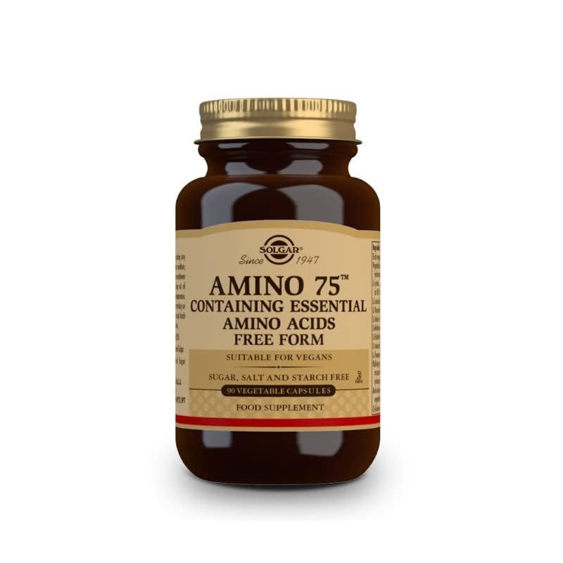 Solgar Essential Amino Complex, 90 Vegetable Capsules - Free Form Essential Amino Acids - Non-GMO, Vegan, Gluten Free, Dairy Free, Kosher - 90 Servings